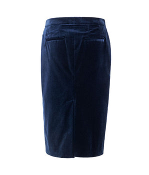 Tom Ford Blue Cotton Midi Skirt