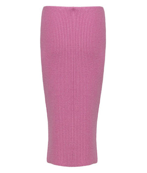 Tom Ford Pink Wool Midi Skirt