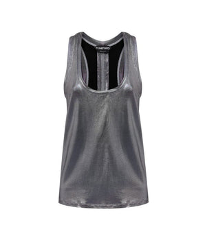 Tom Ford Gray Viscose Tank Tops