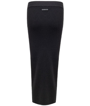 Tom Ford Black Cashmere Midi Skirt