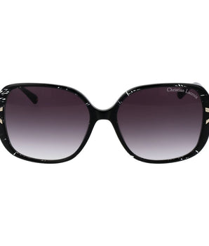 Christian Lacroix Black Acetate Sunglasses