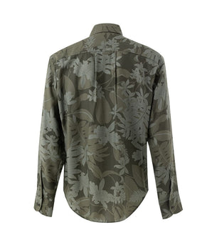 Tom Ford Green Lyocell Pattern Shirt