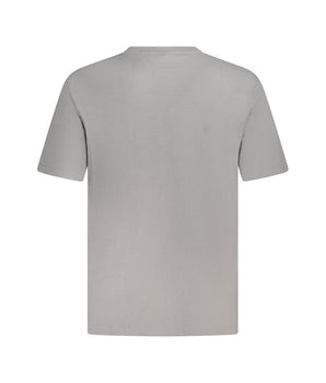 Fila Gray Cotton Men T-Shirt
