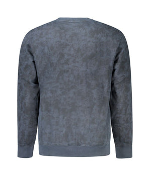 Hugo Boss Blue Cotton Men Sweater