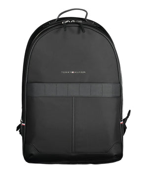 Tommy Hilfiger Black Polyester Men's Backpack