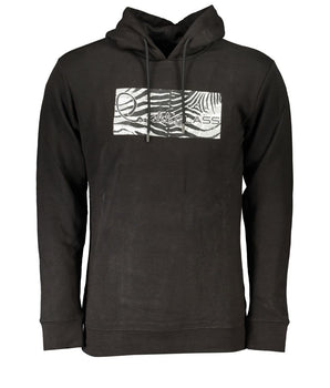 Cavalli Class Black Cotton Men Sweater