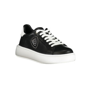 Zapatillas Blauer de piel negra para mujer