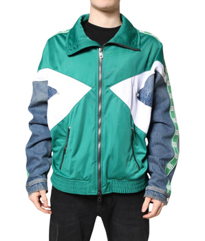 Dolce & Gabbana Multicolor Full Zip Windbreaker Jacket