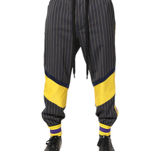 Dolce & Gabbana Multicolor Cotton Men Jogger Pants
