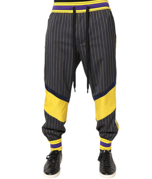 Dolce & Gabbana Multicolor Cotton Men Jogger Pants