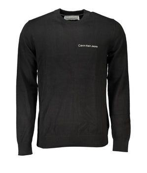 Calvin Klein Sleek Long Sleeve Crew Neck Sweater with Logo