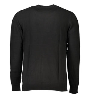 Calvin Klein Sleek Long Sleeve Crew Neck Sweater with Logo