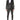 Dolce &amp; Gabbana Black Gray MARTINI Jacquard Men 3 Piece Suit