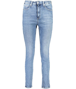 Calvin Klein Blue Cotton Women Jeans
