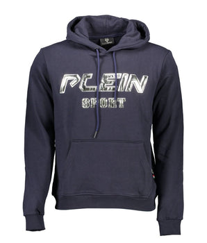 Plein Sport Blue Cotton Men Sweater