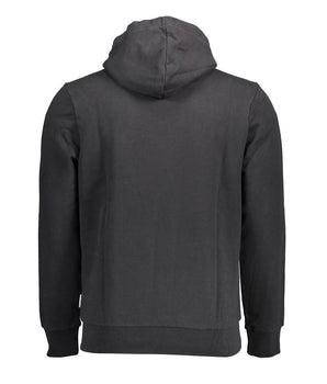 Napapijri Black Cotton Men Hoodie