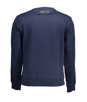 Plein Sport Blue Cotton Men Sweater