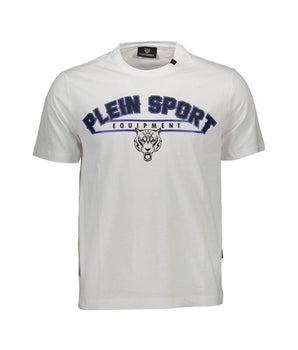 Plein Sport White Cotton Men T-Shirt