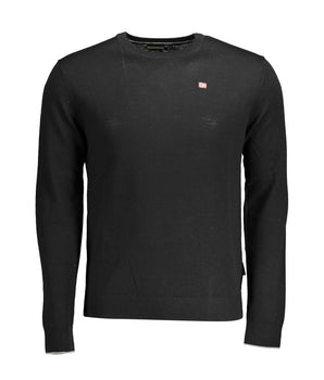 Napapijri Black Wool Men Sweater