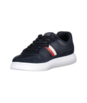 Tommy Hilfiger Blue Leather Men Sneaker