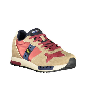 Blauer Beige Sports Sneakers with Contrast Accents
