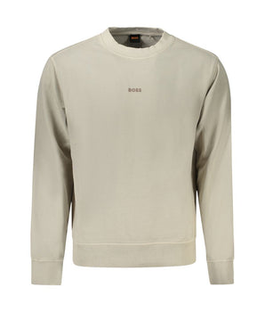 Hugo Boss Beige Cotton Men Sweater