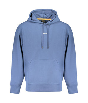Hugo Boss Blue Cotton Men Sweater