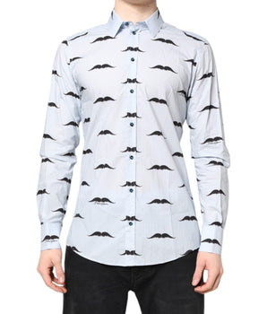 Camisa formal MARTINI de algodón azul claro de Dolce &amp; Gabbana