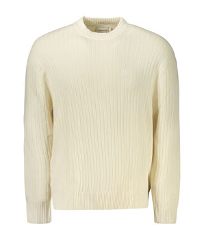 Calvin Klein White Cotton Men Sweater
