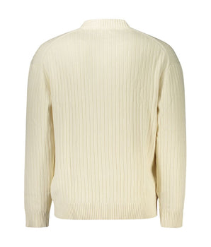 Calvin Klein White Cotton Men Sweater