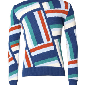 Dolce &amp; Gabbana Multicolor Cashmere Knit Pullover Sweater