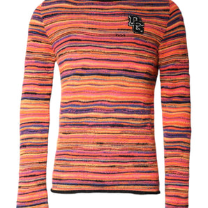 Dolce &amp; Gabbana Multicolor Wool DGLogo Knit Pullover Sweater