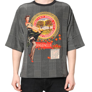 Dolce &amp; Gabbana Black White Graphic Print Short Sleeve T-shirt