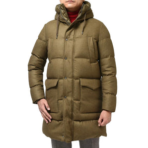 Chaqueta de seda verde Herno