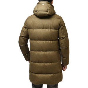 Chaqueta de seda verde Herno