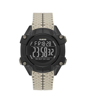 Guess Beige Synthetic Digital Watch