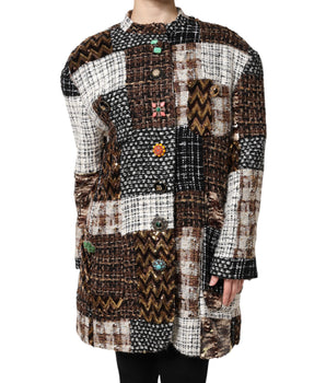 Chaqueta con botones y patchwork multicolor de Dolce &amp; Gabbana