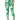 Dolce & Gabbana White Green Leaf High Waist Pants