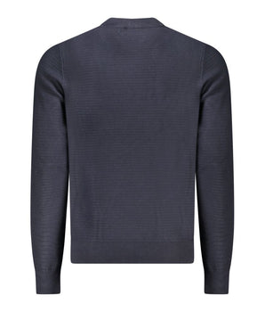 Hugo Boss Blue Cotton Men Sweater