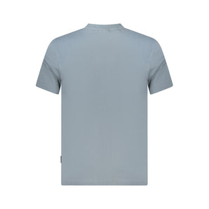 Napapijri Gray Cotton Men T-Shirt