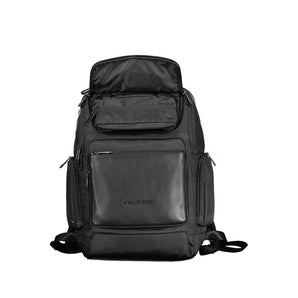 Piquadro Black Recycled Polyethylene Men Backpack
