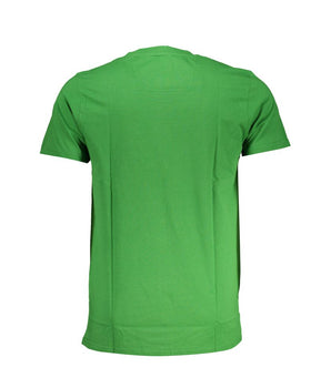 Cavalli Class Green Cotton T-Shirt