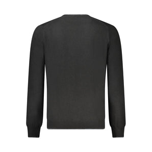 North Sails Black Wool Men Sweater
