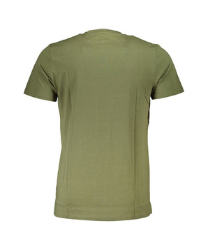Cavalli Class Green Cotton Men T-Shirt