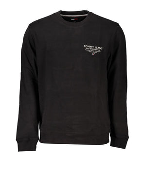 Tommy Hilfiger Black Cotton Men Sweater