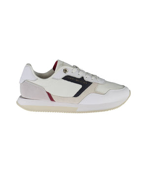 Tommy Hilfiger White Leather Women's Sneakers