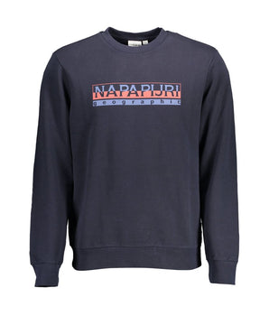 Napapijri Blue Cotton Men Sweater