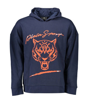 Plein Sport Blue Cotton Men Sweater