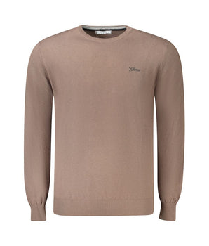 Guess Jeans Brown Cotton Men Sweater