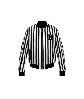 Balmain Men's Black Polyamide Reverse Jacket